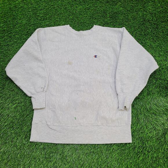 Vintage Champion Sweatshirt L/XL 21x26 Reverse-Weave - Picture 1 of 15